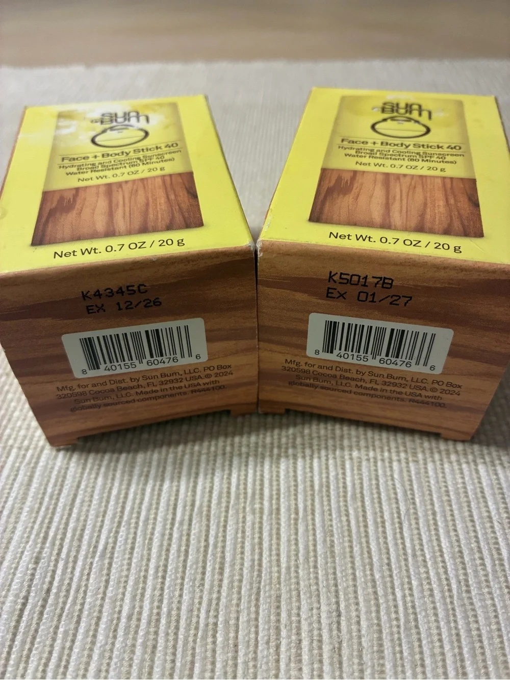 Sun Bum Original Face and Body Stick SPF 40 - 2 Pack
